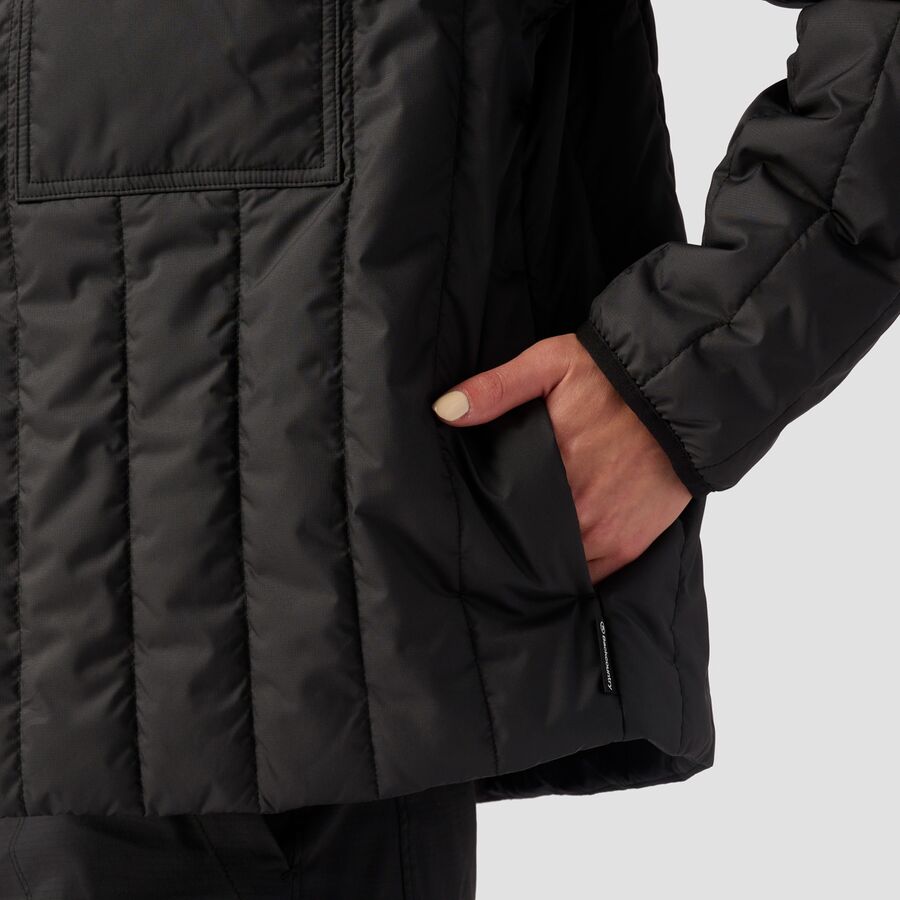 Backcountry Oakbury Synthetic Quilted Shirt Jacket - Women's Black