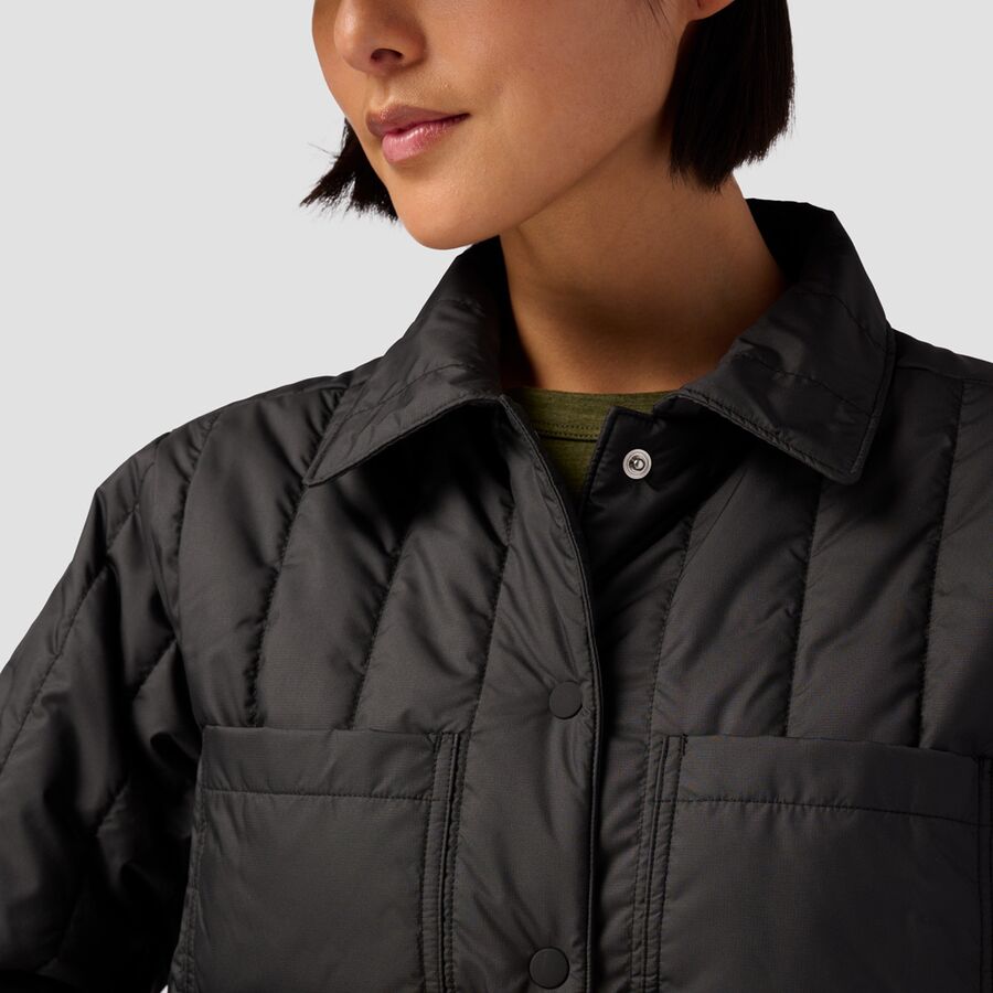 Backcountry Oakbury Synthetic Quilted Shirt Jacket - Women's Black