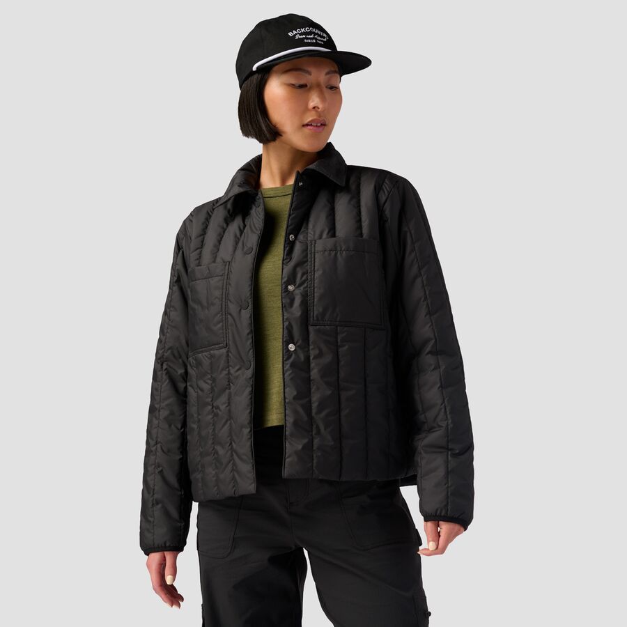 Backcountry Oakbury Synthetic Quilted Shirt Jacket - Women's Black