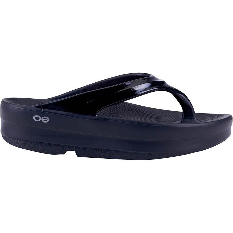 Oofos OOmega Thong - Women's Black