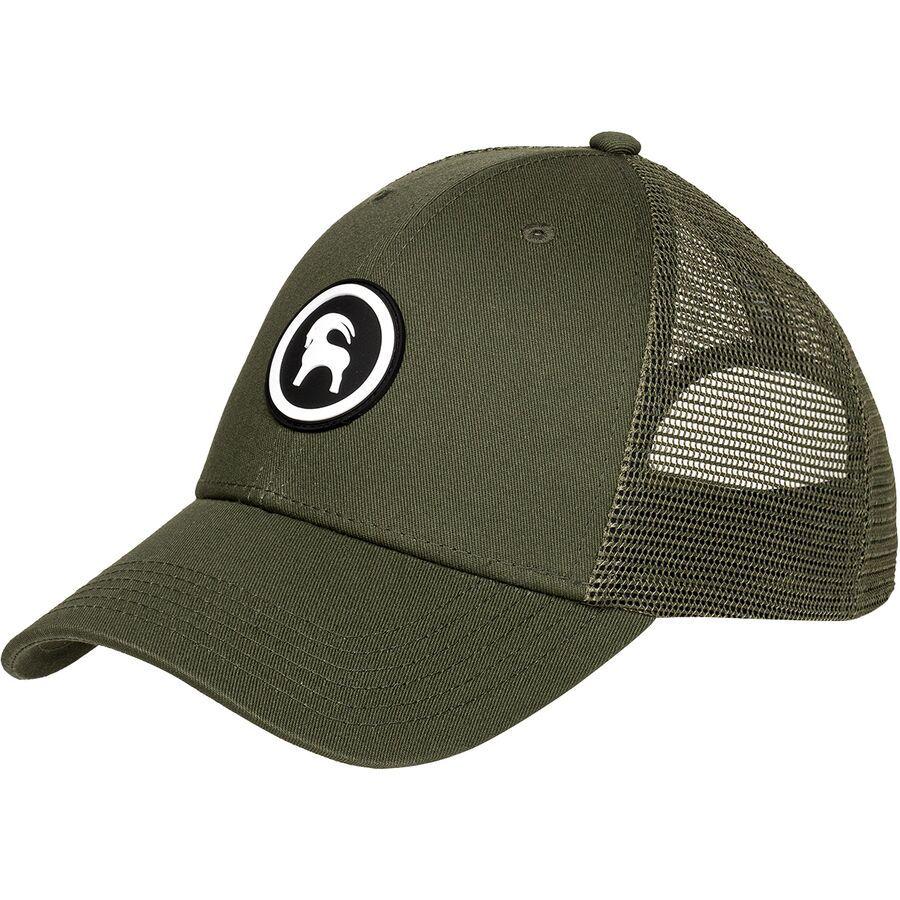 Backcountry Patch Goat Trucker Hat Olive Night