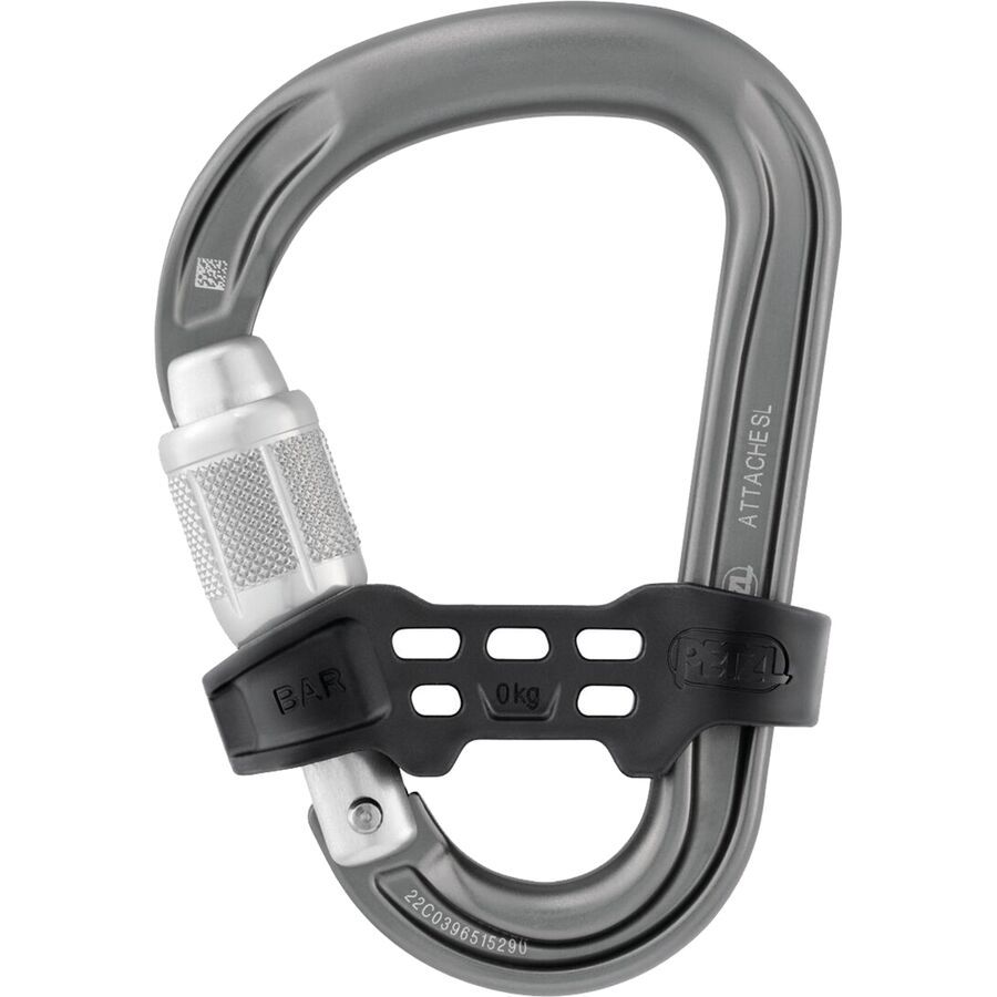 Petzl Attache Bar Carabiner Gray