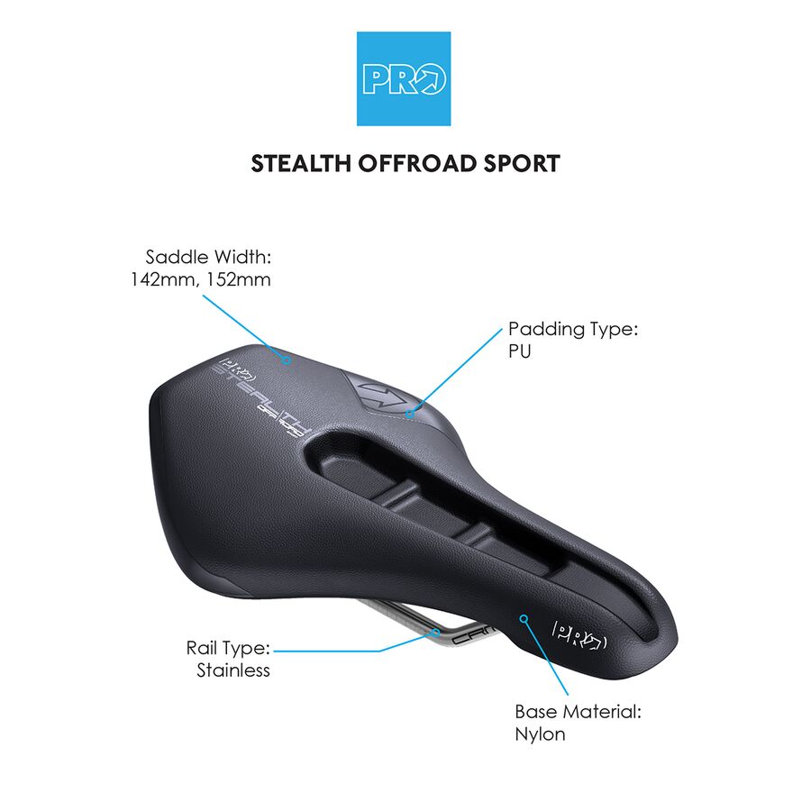 PRO Stealth Offroad Saddle Black