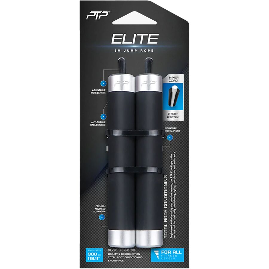PTP Elite Jump Rope Black