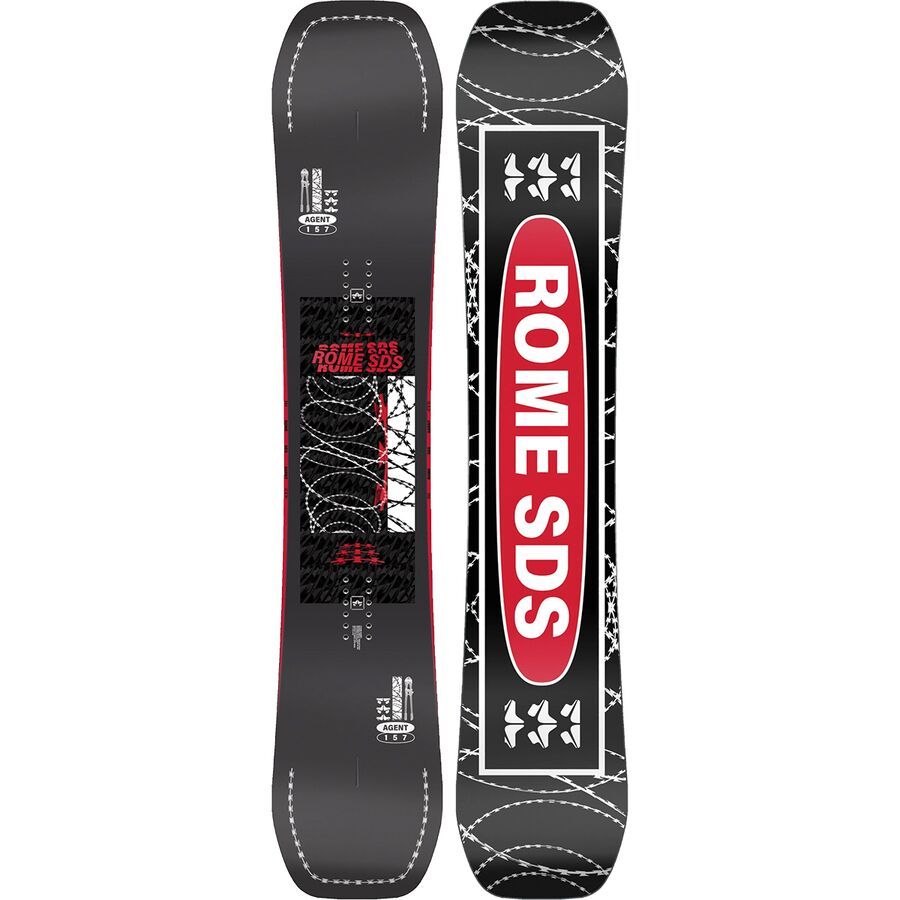 Rome Agent Snowboard - 2024 Black