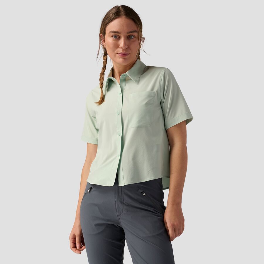 Backcountry Slickrock Short-Sleeve Button-Up Jersey - Women's Silt Green
