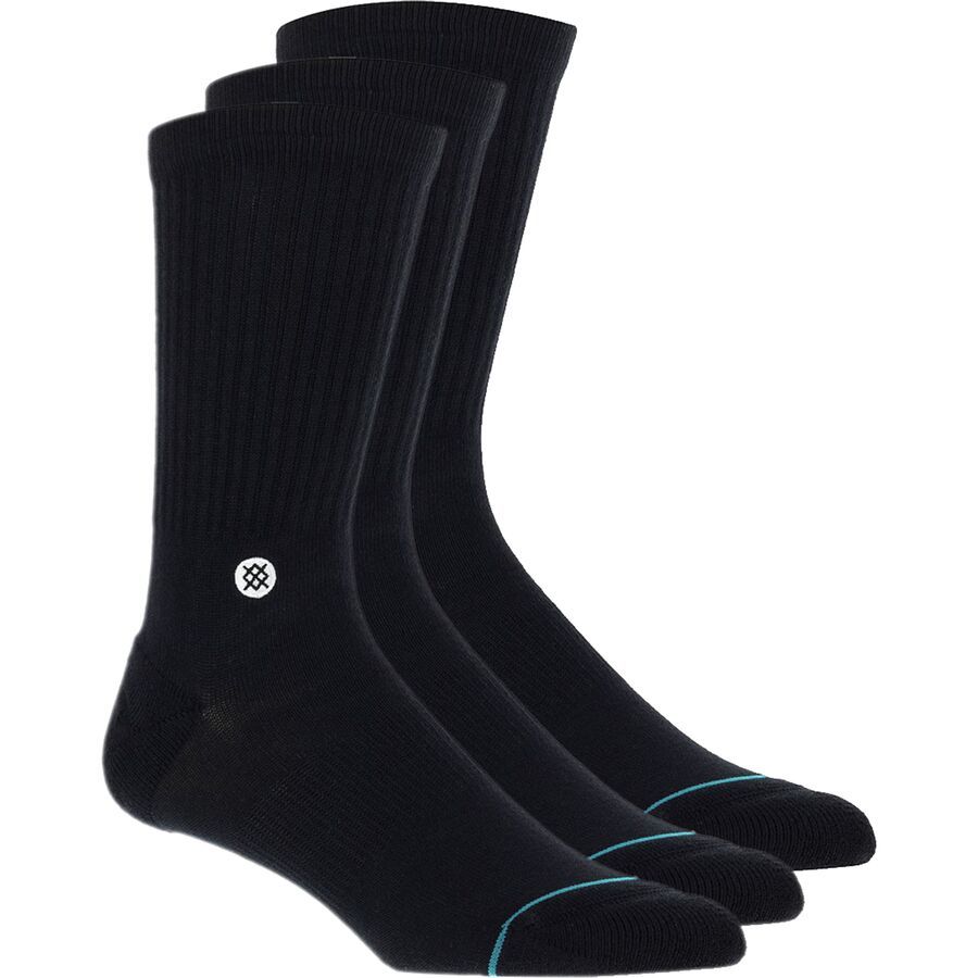 Stance Icon Sock - 3-Pack - Men's Black