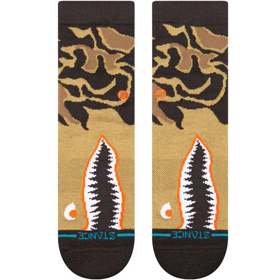 Stance Warbird Crew Sock - Kids' Green