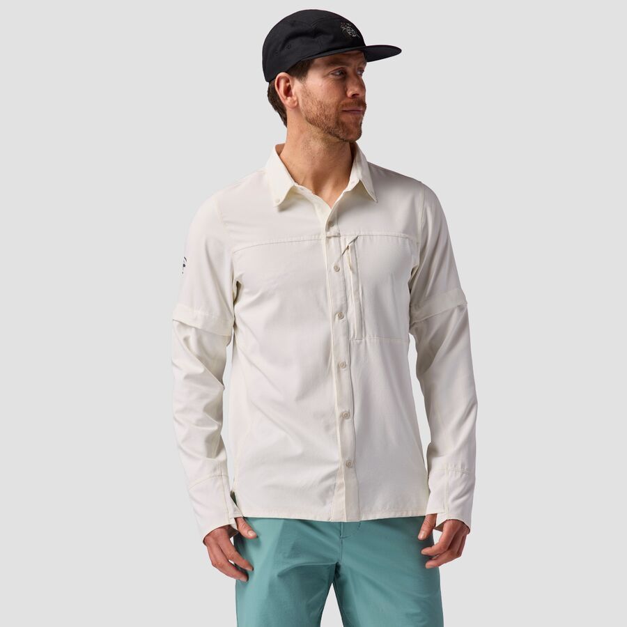 Backcountry Tahoe Woven Convertible Snap-Up Shirt - Men's Egret