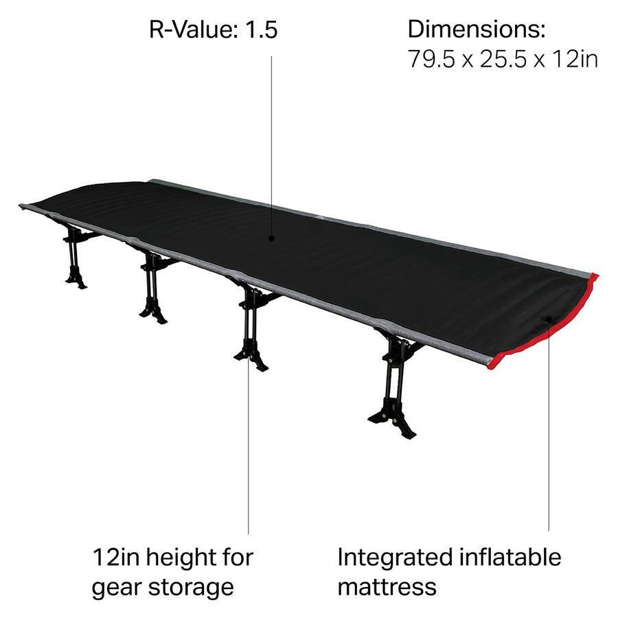 TRAVELCHAIR AirTite Cot Black