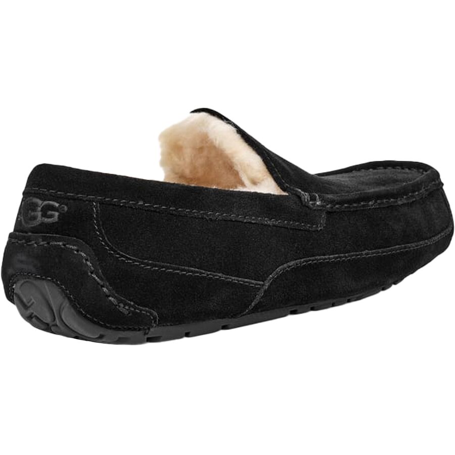 UGG Ascot Slipper - Men's Black (Suede)