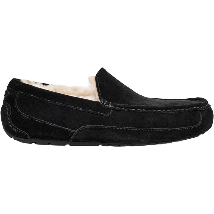 UGG Ascot Slipper - Men's Black (Suede)