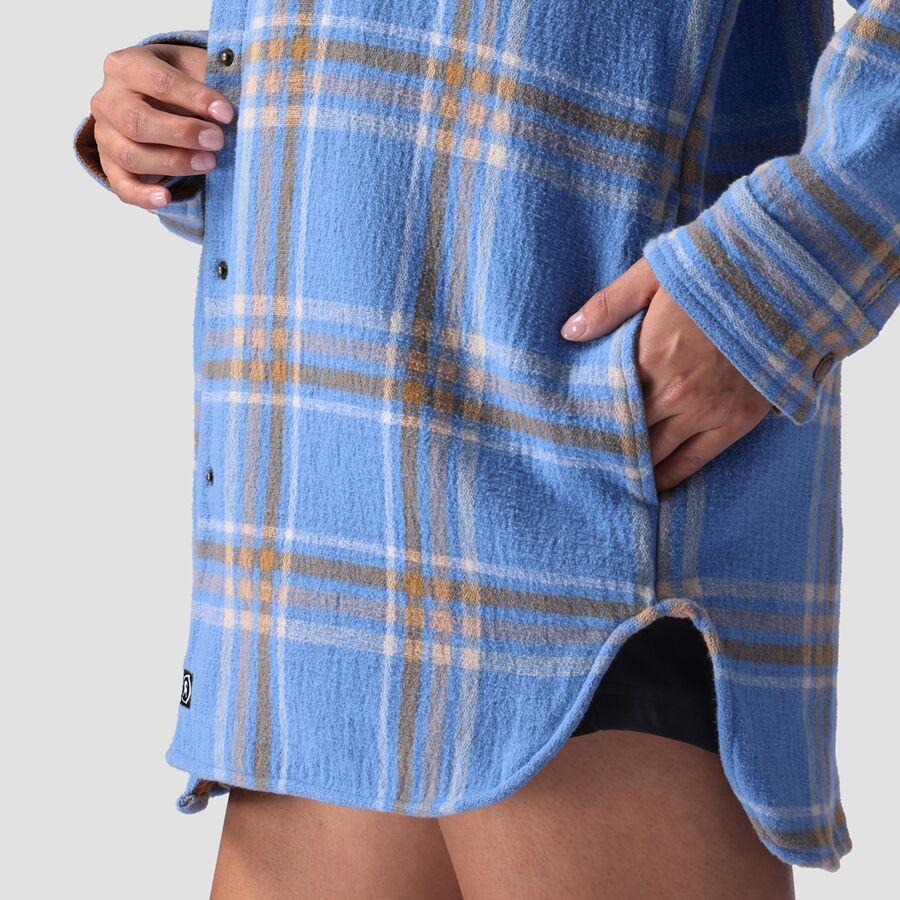 Backcountry Venture Stretch Flannel Jacket - Women's Deja Blue Plaid