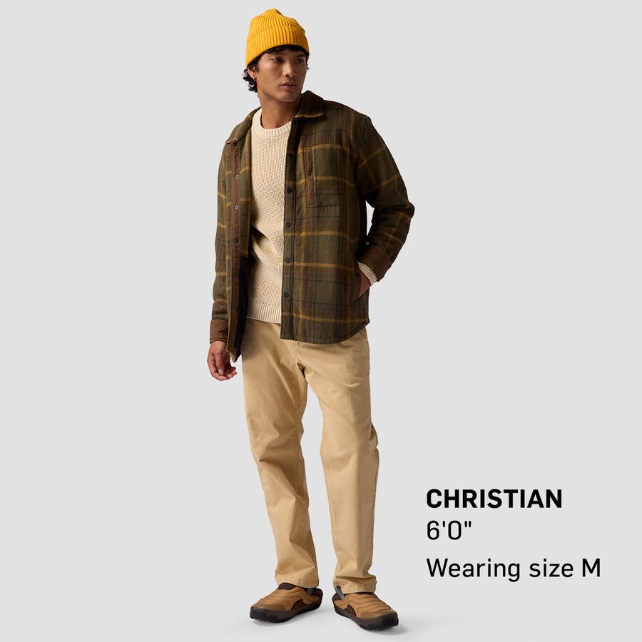 Backcountry Venture Stretch Flannel Shacket - Men's Kalamata Plaid
