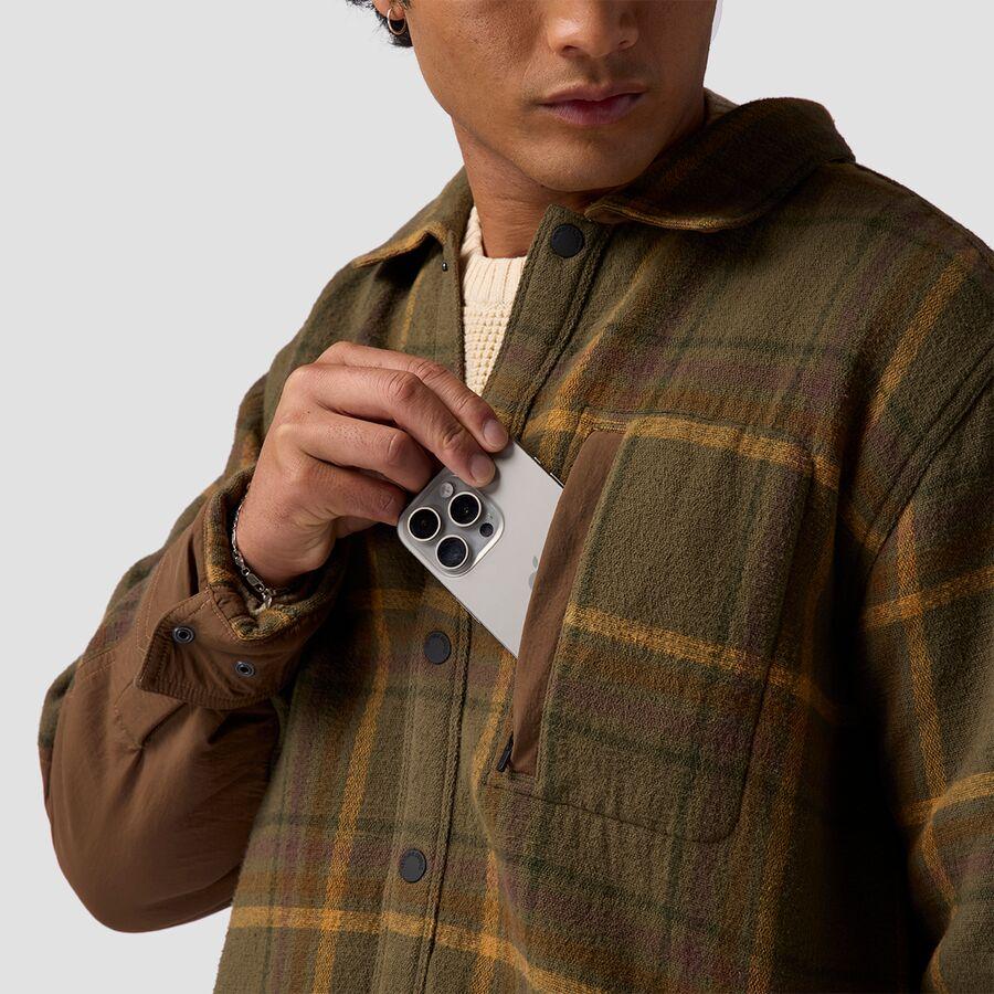 Backcountry Venture Stretch Flannel Shacket - Men's Kalamata Plaid
