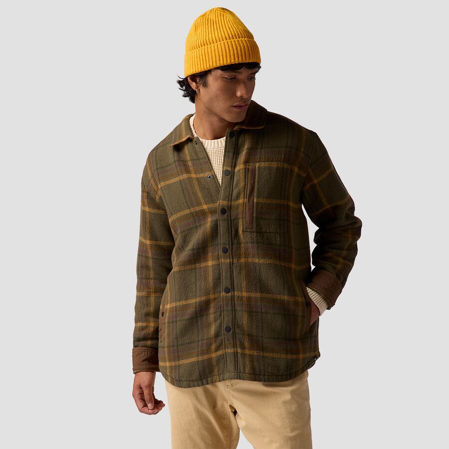 Backcountry Venture Stretch Flannel Shacket - Men's Kalamata Plaid