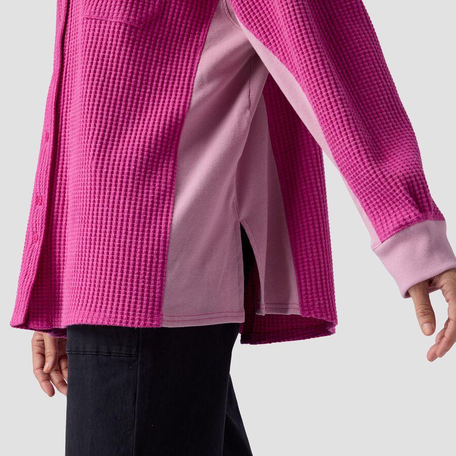 Backcountry Waffle Button-Up - Women's Rose Violet