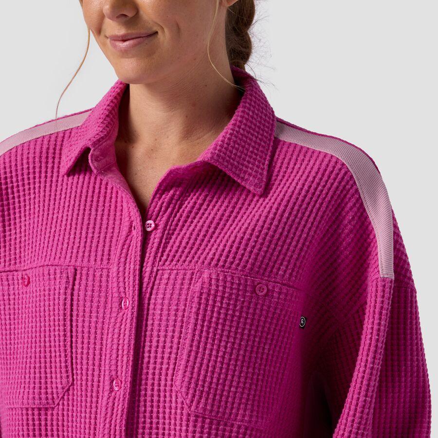 Backcountry Waffle Button-Up - Women's Rose Violet