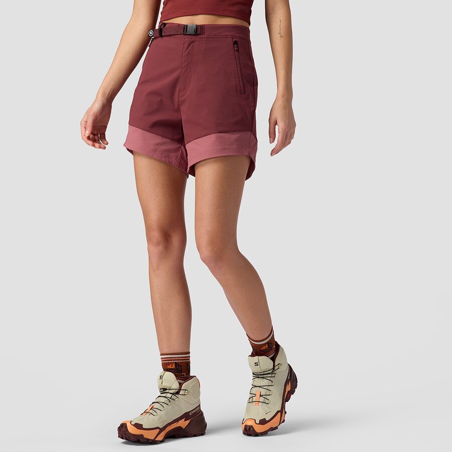 Backcountry Wasatch Ripstop 5in Short - Women's Red Mahogany/Deco Rose