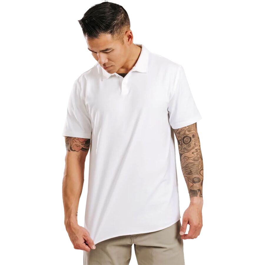 Western Rise X Cotton Polo - Men's White