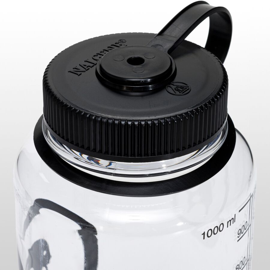 Backcountry X Nalgene Goat Logo 32oz Wide Mouth Sustain Bottle Clear/Black/Black
