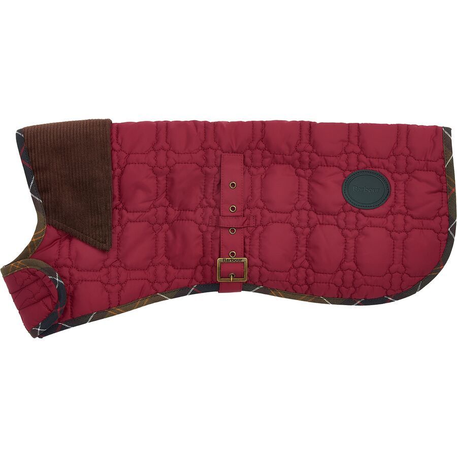 Barbour Dog Bone Quilted Dog Coat Cranberry