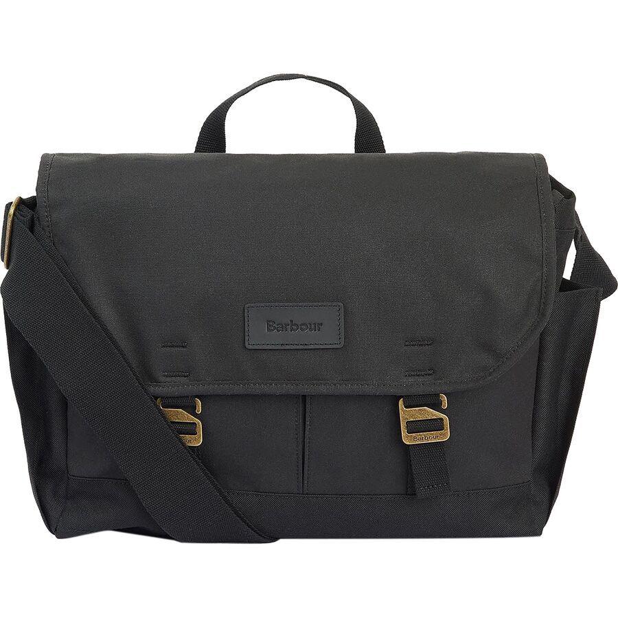 Barbour Essential Wax Messenger Bag Black
