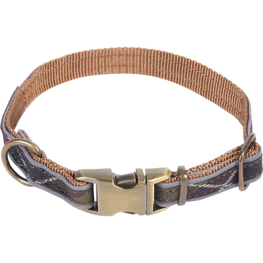 Barbour Reflective Tartan Dog Collar Classic Tartan