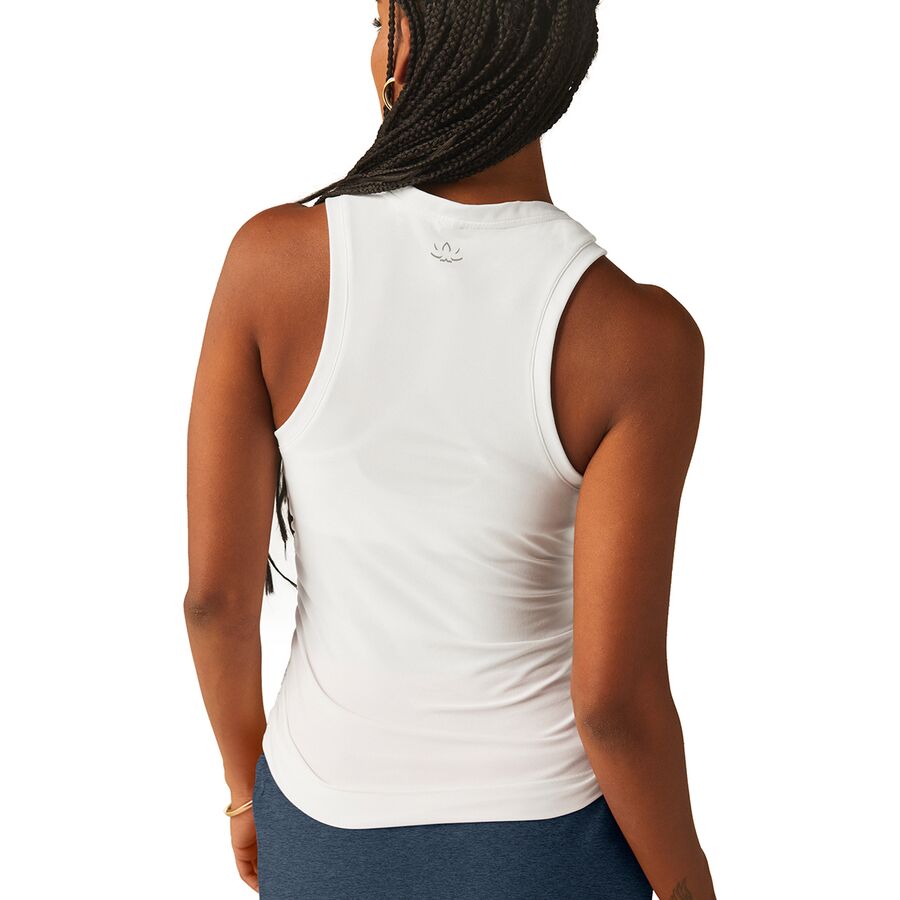 Beyond Yoga Featherweight Your Fit Shirred Tank Top - Women's Cloud White