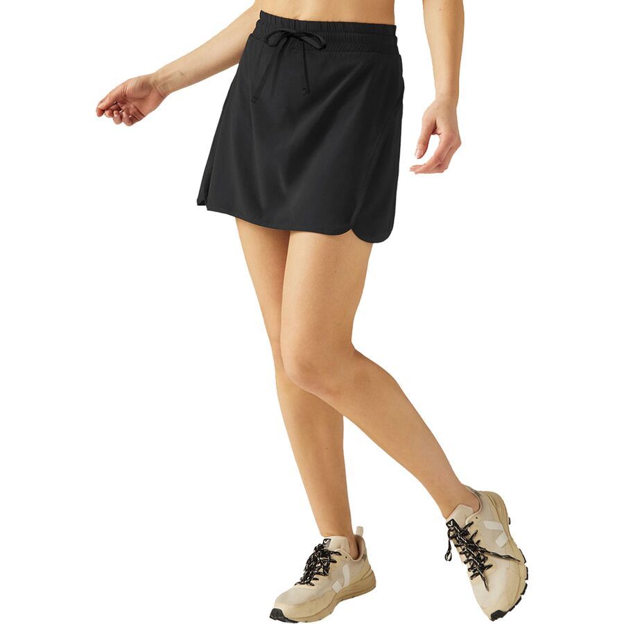 Beyond Yoga In Stride Lined Skirt - Women's True Black