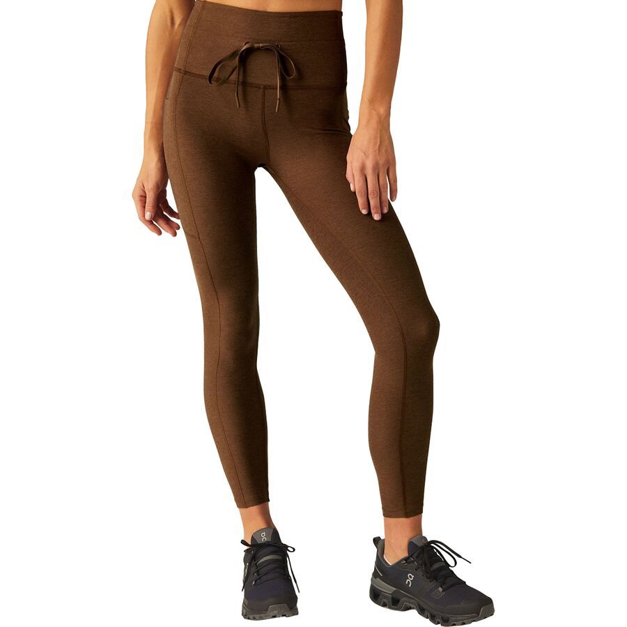 Beyond Yoga Spacedye Go Pocket Midi Legging - Women's Bold Mocha Heather