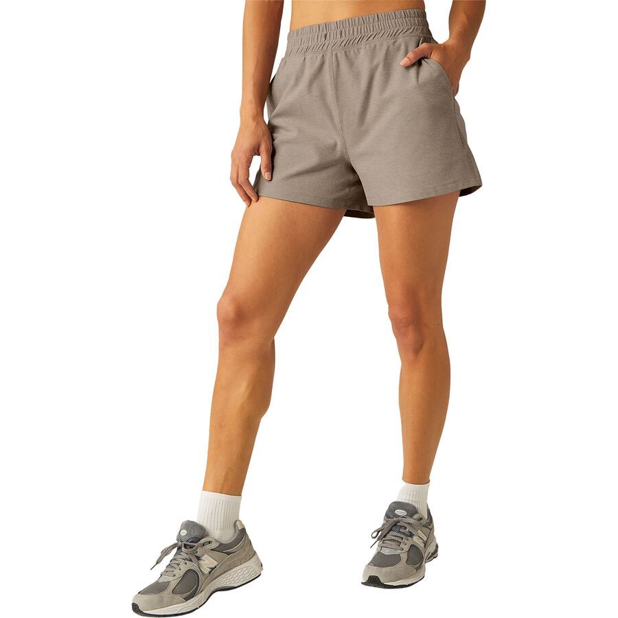 Beyond Yoga Spacedye High Waisted Trek Short - Women's Birch Heather