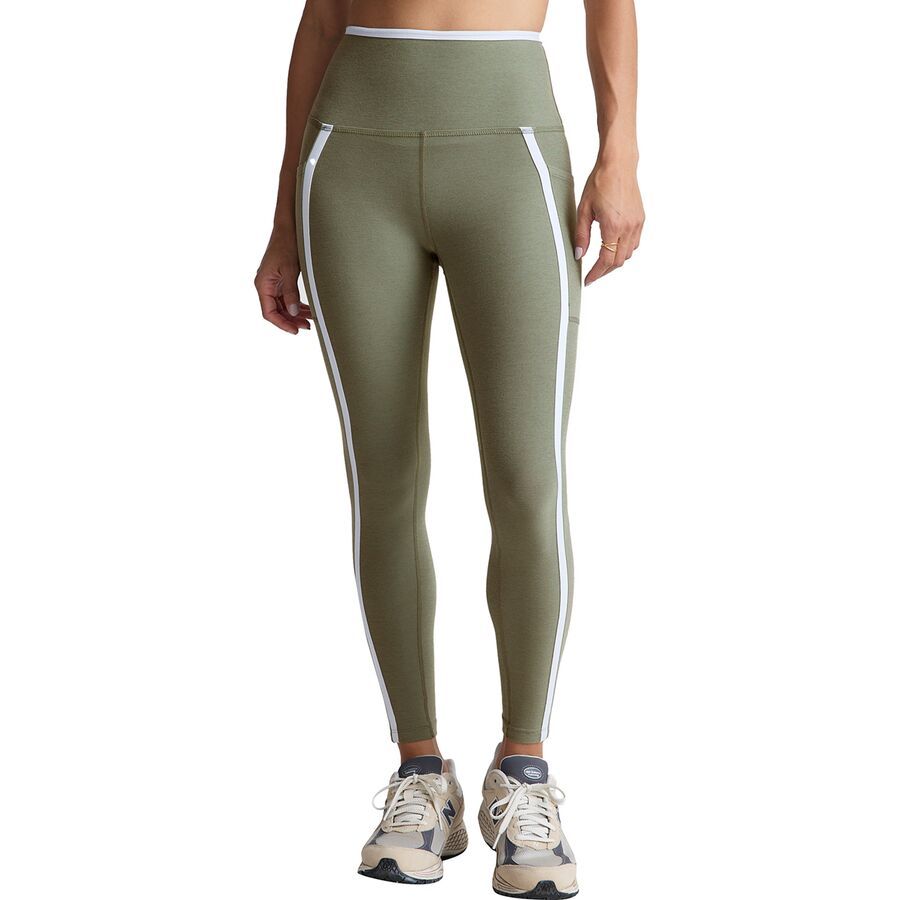 Beyond Yoga Spacedye New Moves High Waisted Midi Legging - Women's Grey Sage/Cloud White