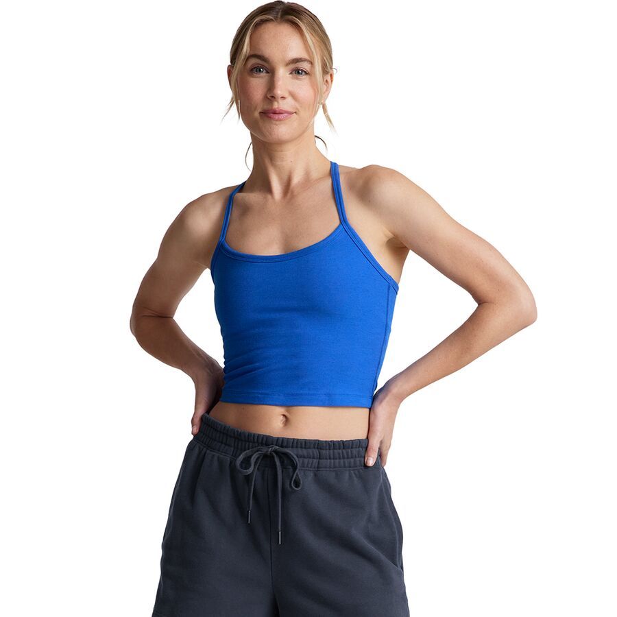 Beyond Yoga Spacedye Slim Racerback Cropped Tank Top - Women's Court Blue Heather