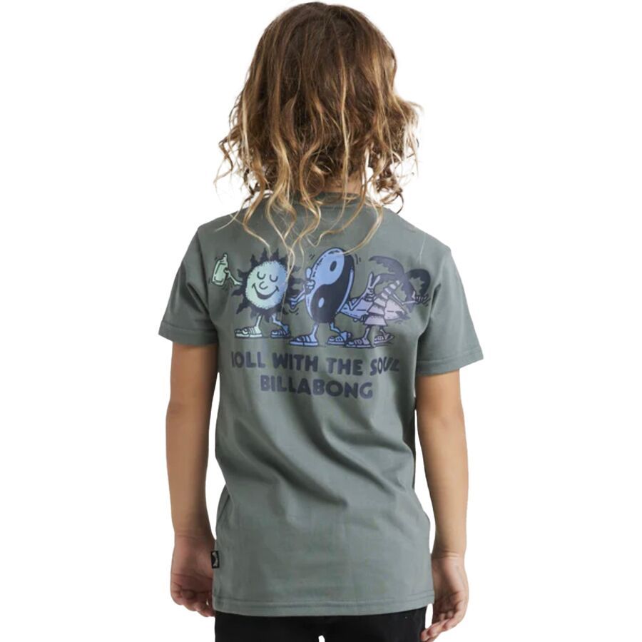 Billabong Roll Short-Sleeve Top - Toddlers' Dark Slate