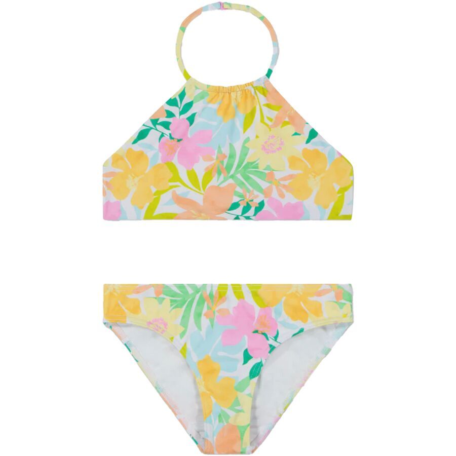 Billabong Sweet Aloha Rev Bikini Set - Girls' Salt Crystal