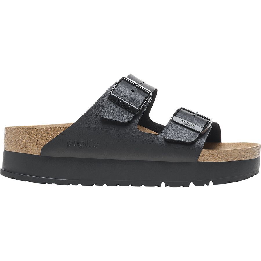 Birkenstock Arizona Platform Vegan Narrow Sandal - Women's Black Birko-FlorLTD