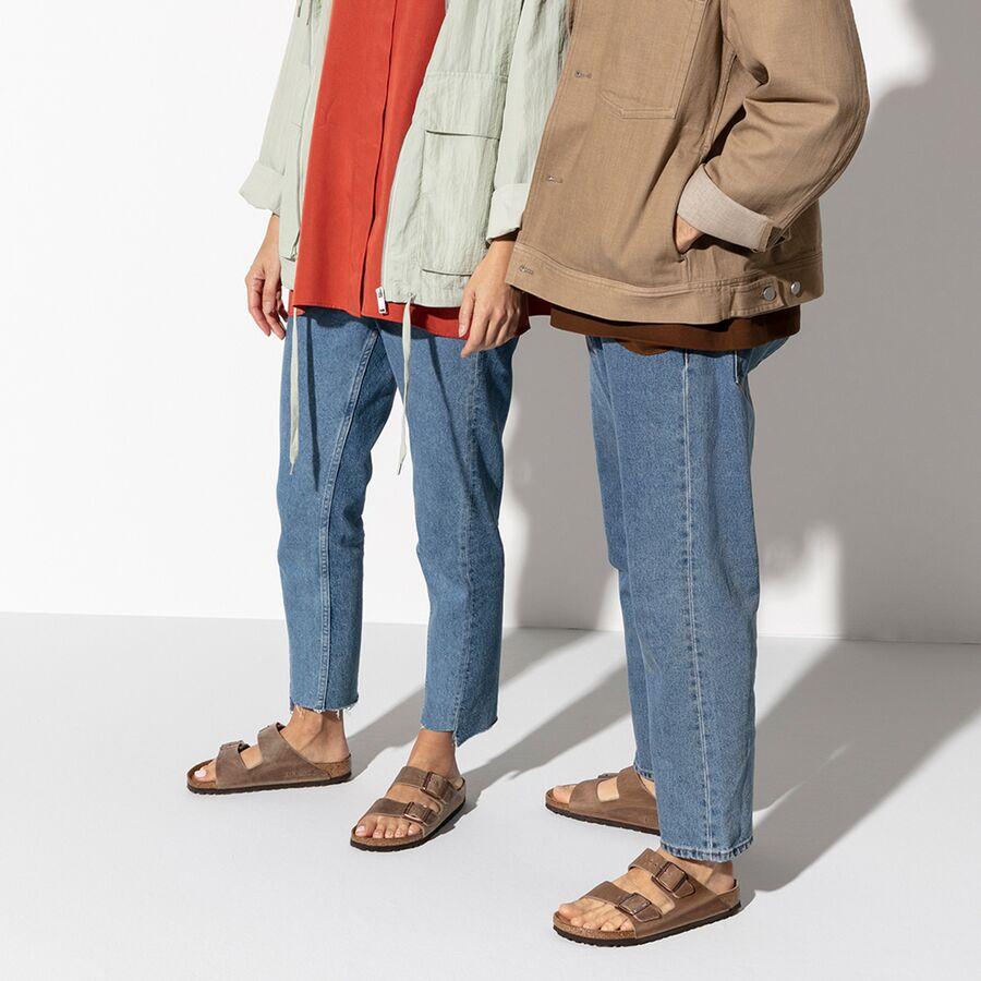Birkenstock Arizona Soft Footbed Leather Narrow Sandal - Women's Tobacco Oiled Leather