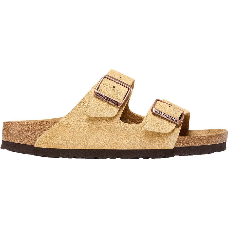 Birkenstock Arizona Suede Sandal - Women's Latte Cream Suede