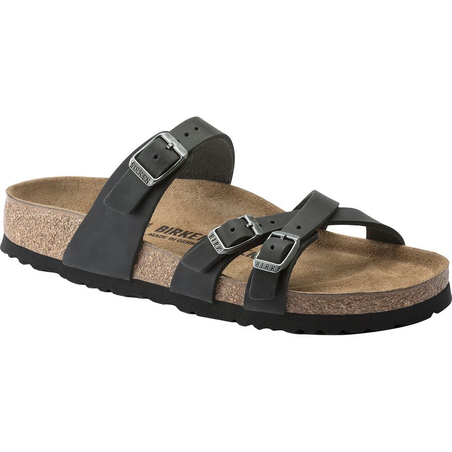 Birkenstock Franca Sandal - Women's Black Oiled Leather
