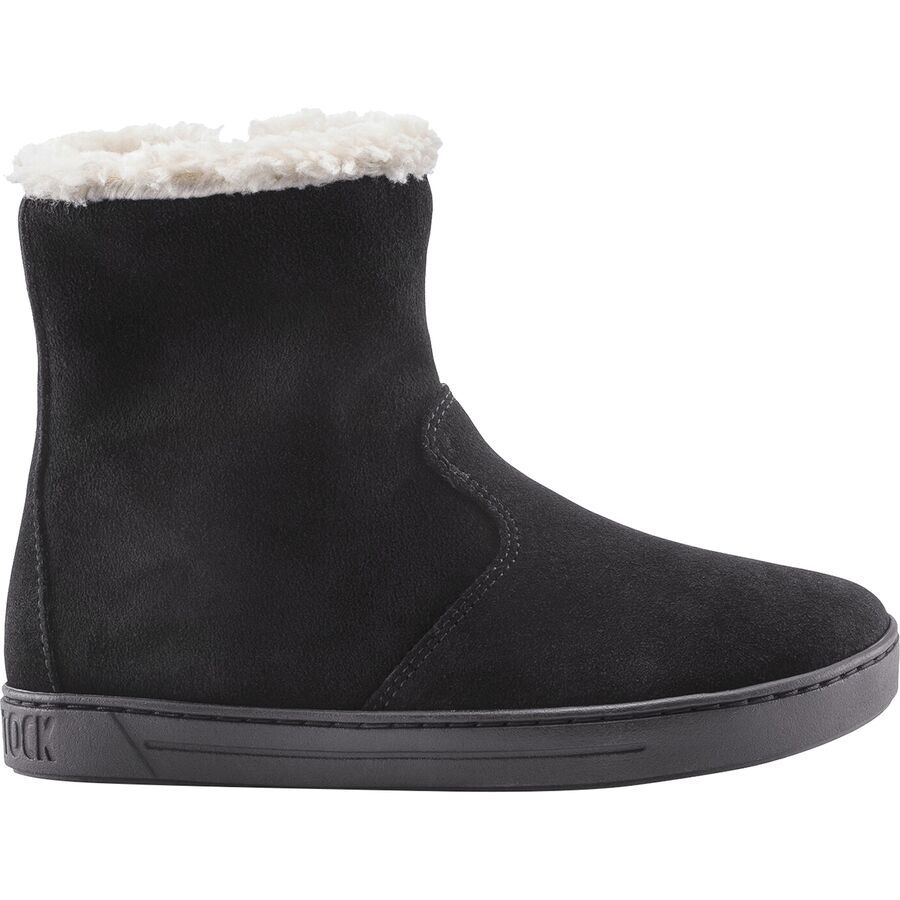 Birkenstock Lille Suede Boot - Kids' Suede/Fleece/Black/Natural