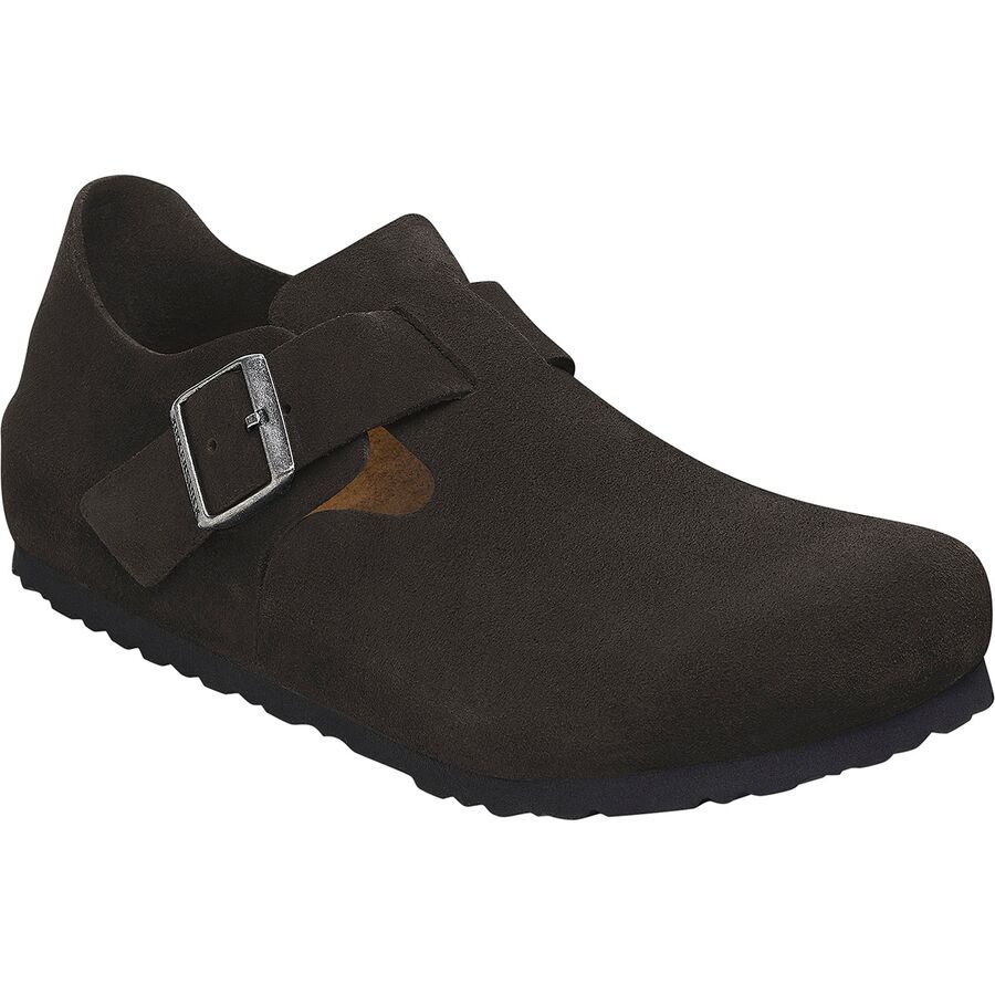 Birkenstock London Suede Shoe - Men's Black Suede