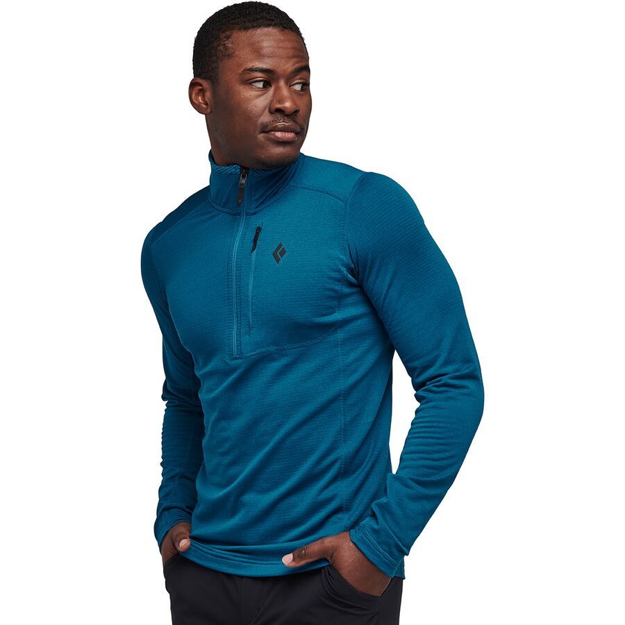 Black Diamond Coefficient LT 1/4-Zip Pullover - Men's Kingfisher
