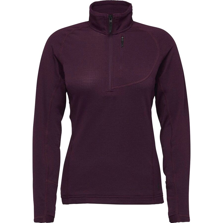 Black Diamond Coefficient LT 1/4-Zip Pullover - Women's Blackberry