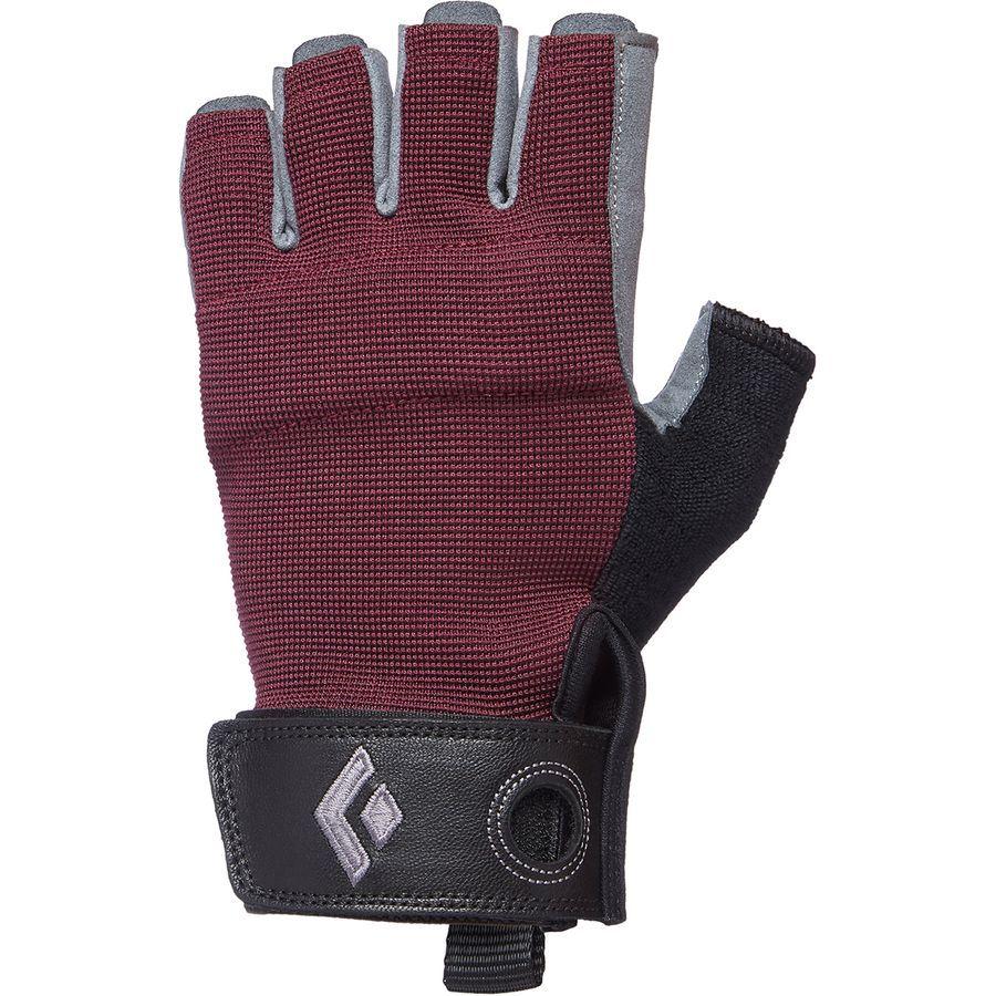 Black Diamond Crag Half-Finger Glove - Women's Bordeaux