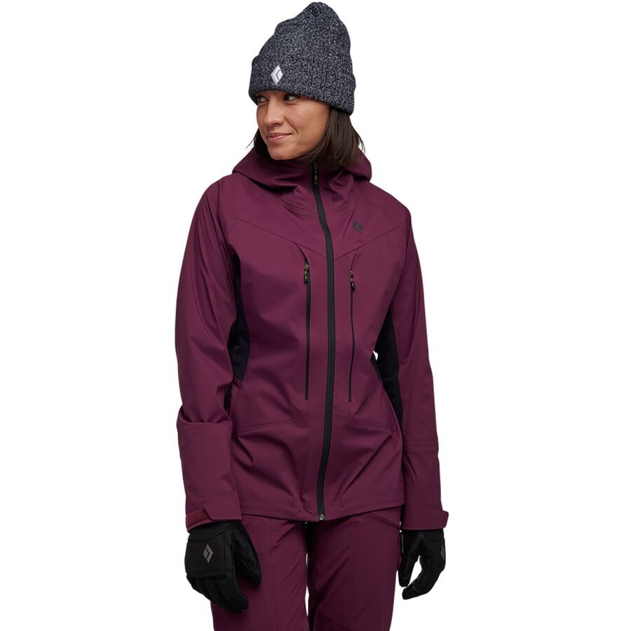 Black Diamond Dawn Patrol Hybrid Shell Jacket - Women's Blackberry/Black