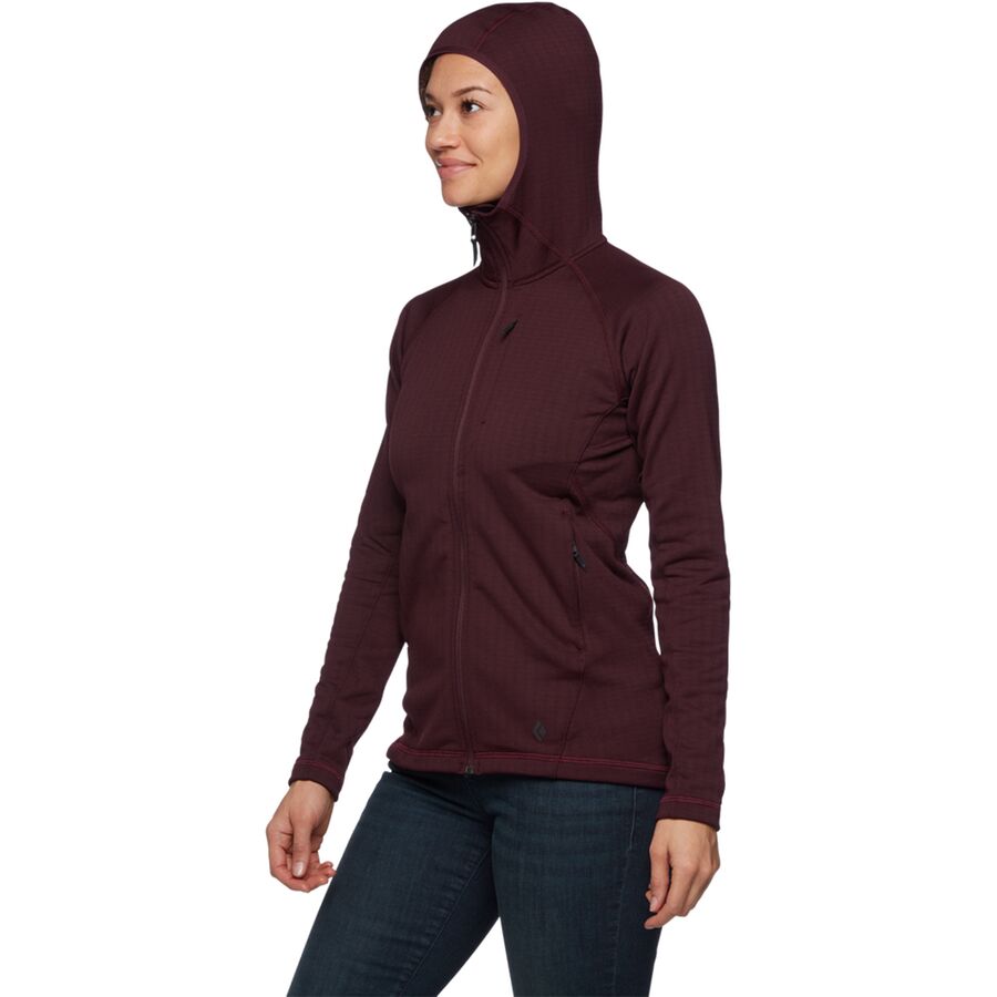 Black Diamond Factor Fleece Hoodie - Women's Bordeaux