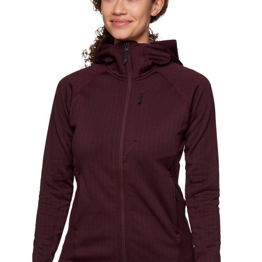 Black Diamond Factor Fleece Hoodie - Women's Bordeaux