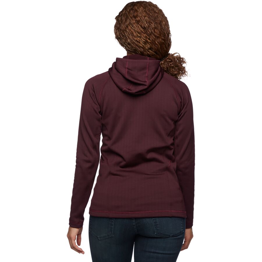 Black Diamond Factor Fleece Hoodie - Women's Bordeaux