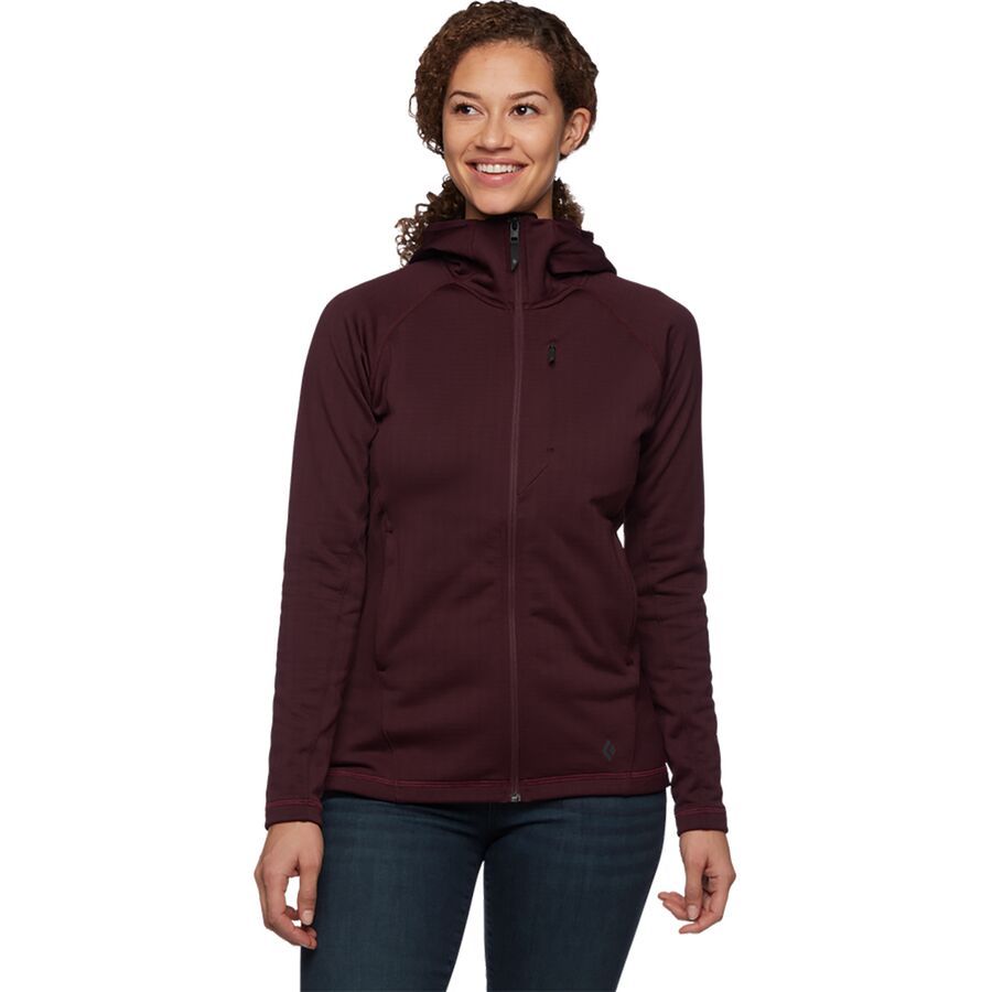 Black Diamond Factor Fleece Hoodie - Women's Bordeaux